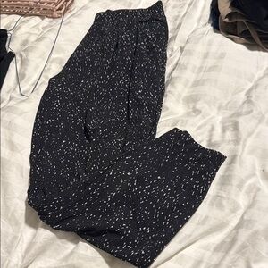 Black and White Speckled Pants